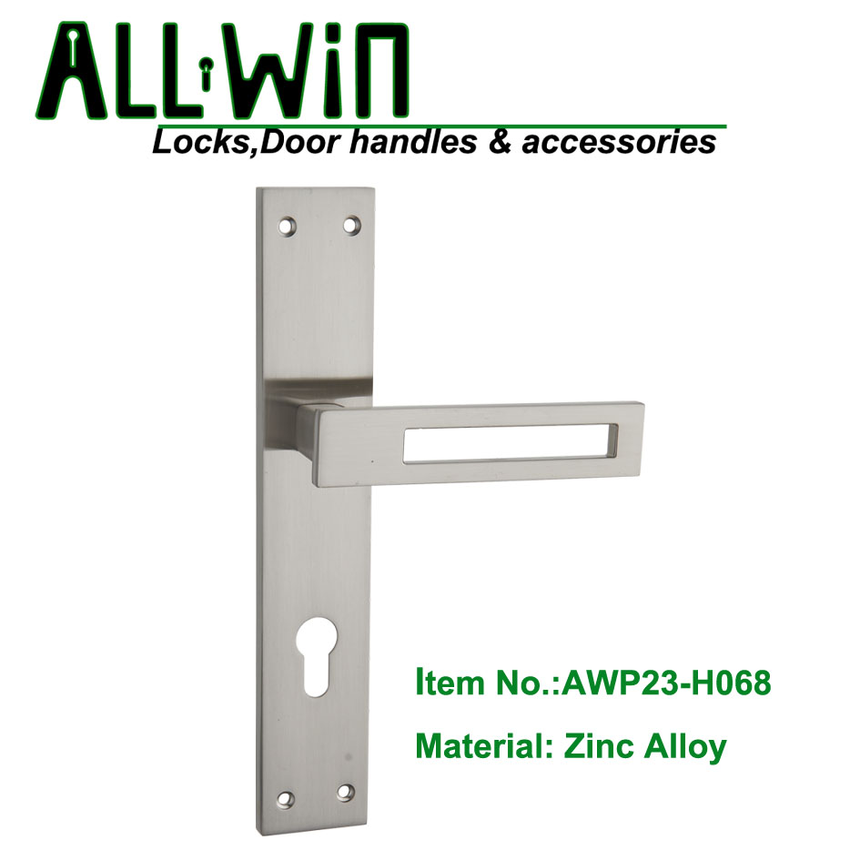 AWP23-H068 Poland Zamak Door Handle On Panel