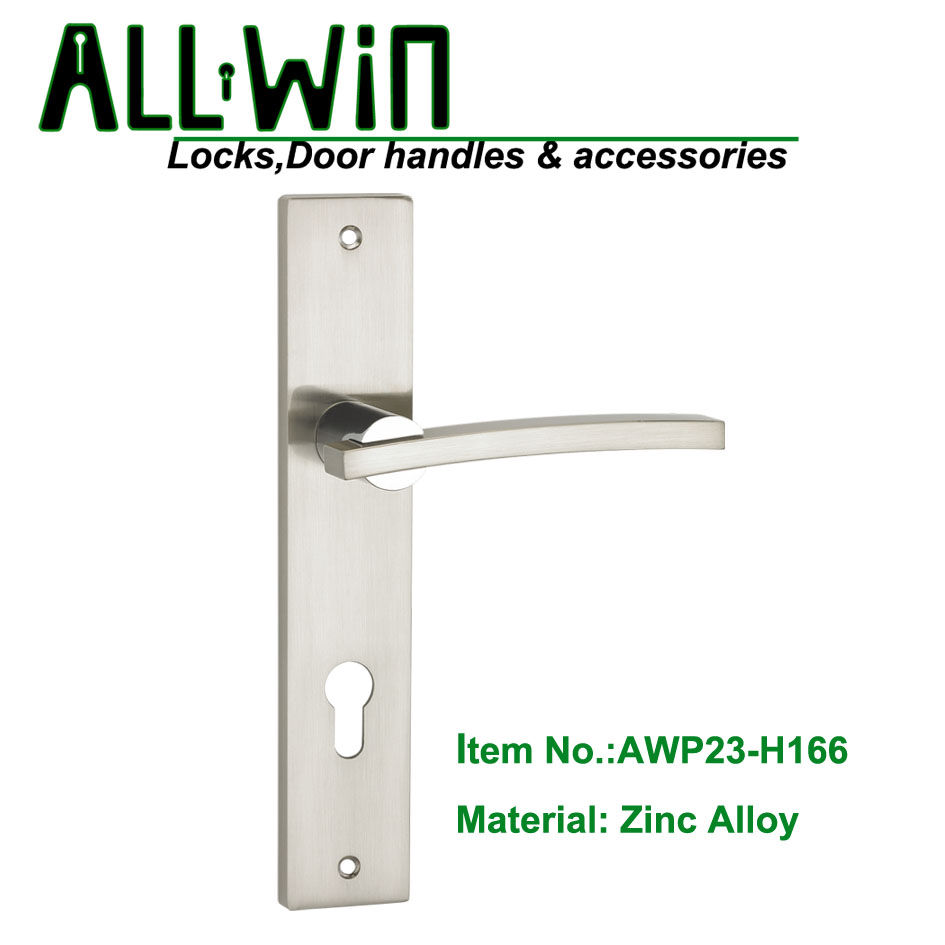 AWP23-H166 Zinc Door Handle On Panel