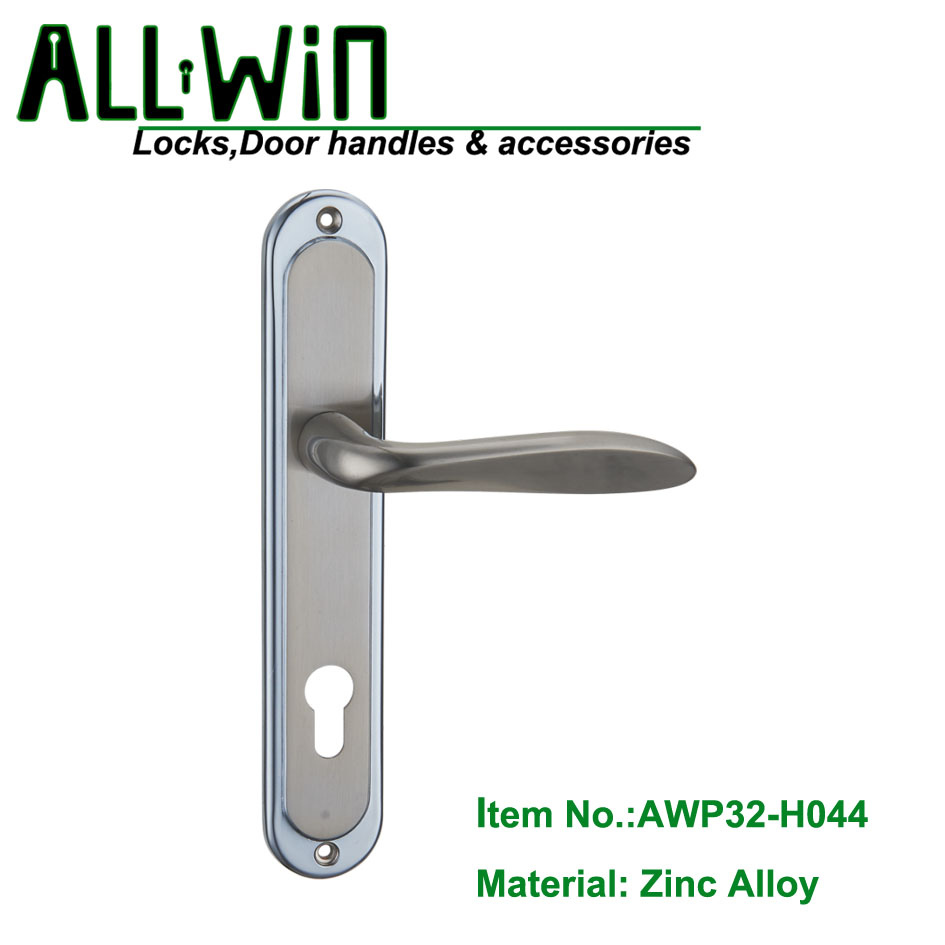 AWP32-H044 Fresh Design Zinc Door Handle On Plate