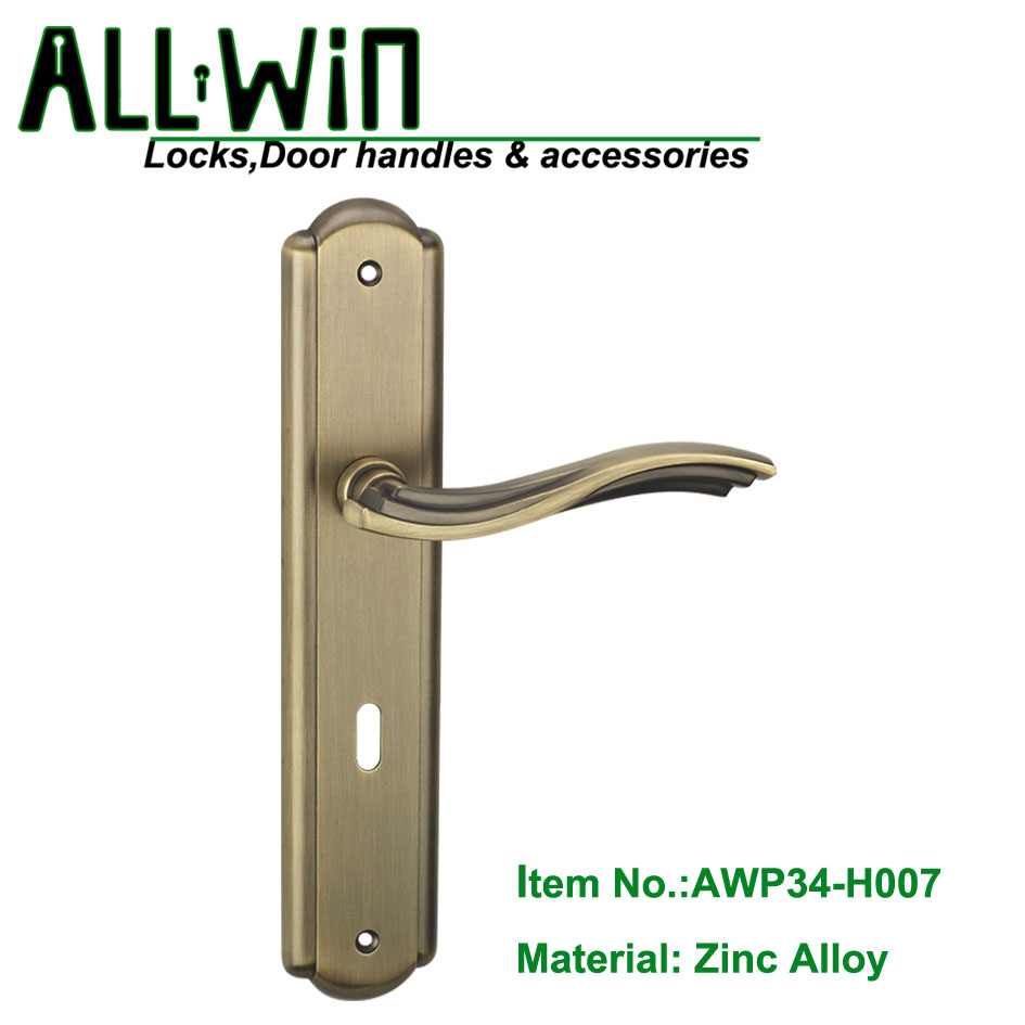 AWP34-H007 DUBAI Zamak Door Handle On Plate