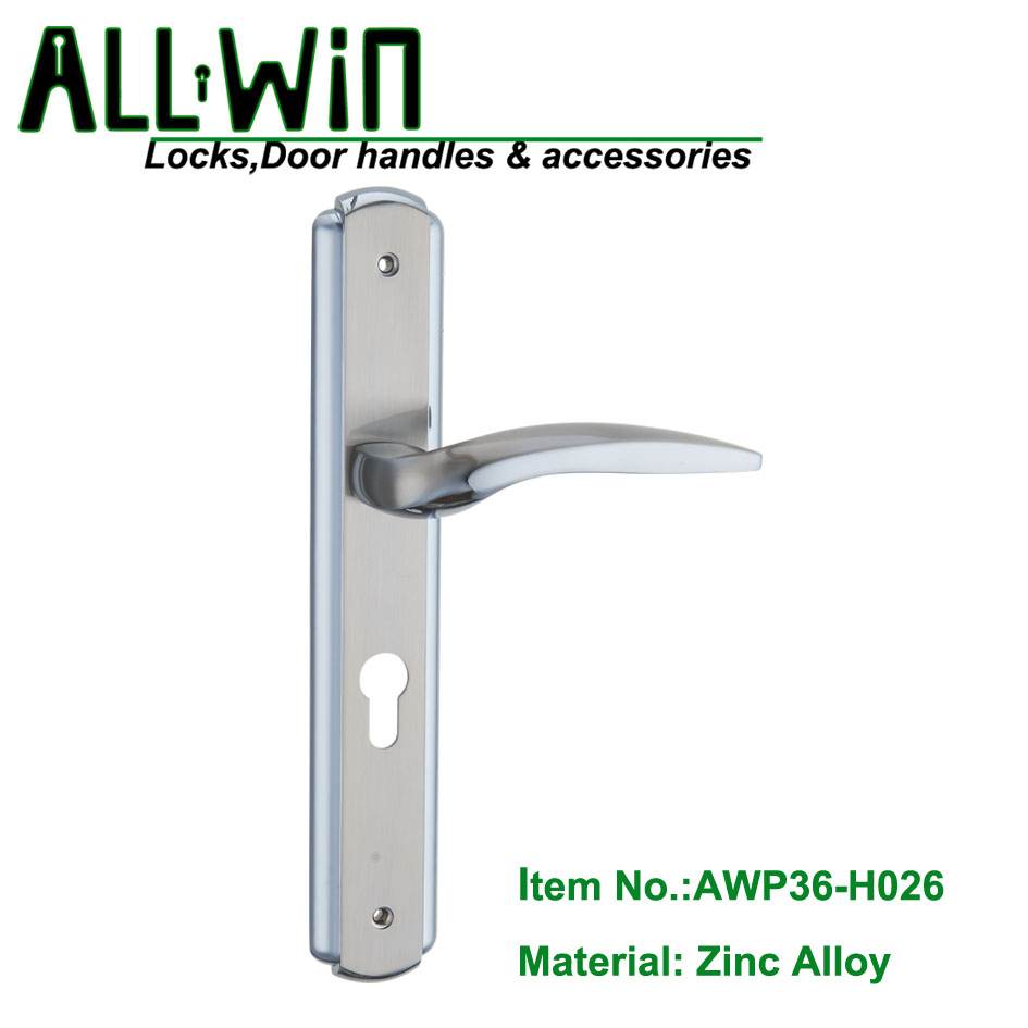 AWP36-H026 Hot Sale Zamak Door Handle On Plate