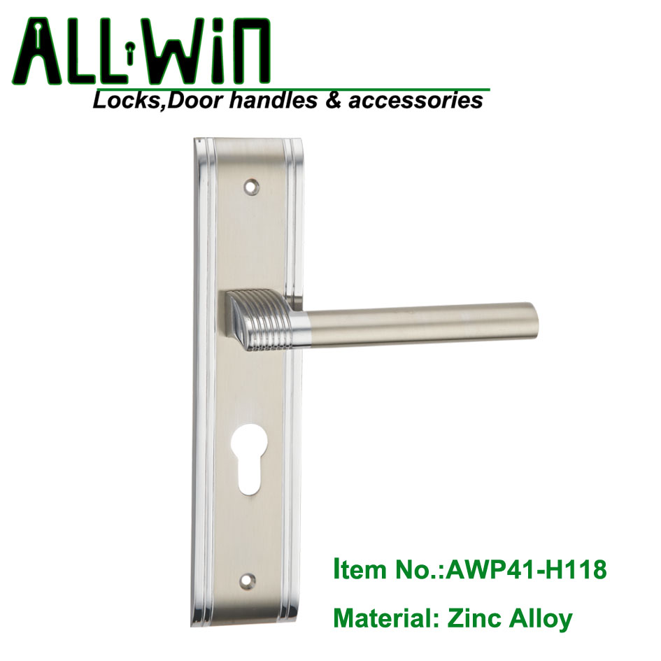 AWP41-H118  modern Zinc Door Handle On Panel