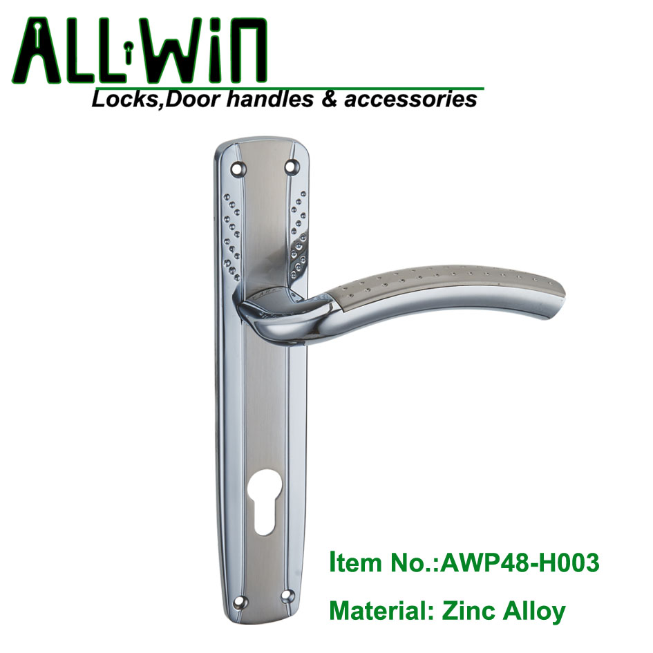 AWP48-H003 Popular Zinc Door Handle On Panel