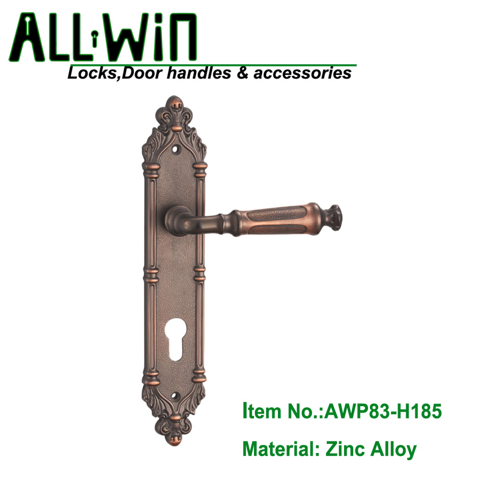 AWP83-H185 Ancient Plate Door Handle Lock