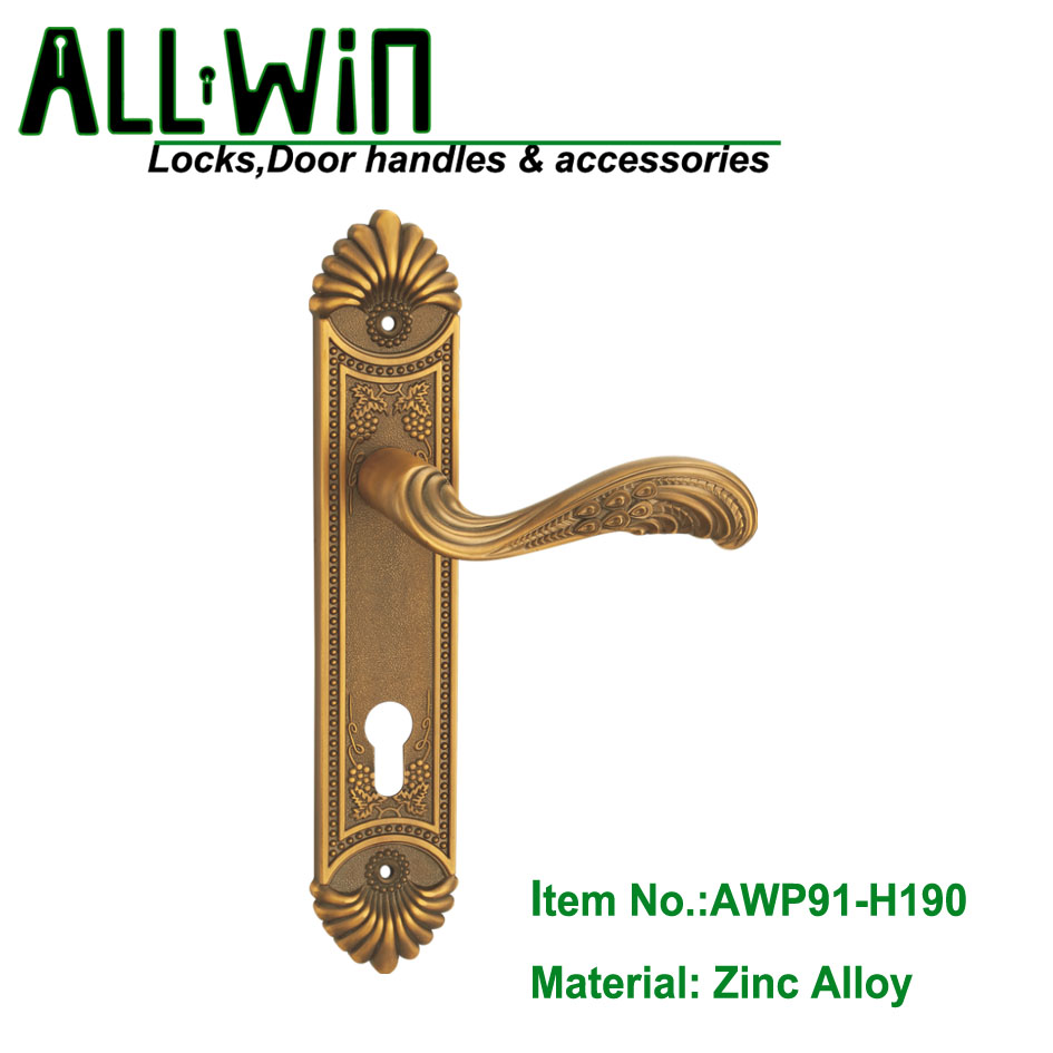 AWP91-H190 Mid east Ancient Anti-theft Door Lock on Plate