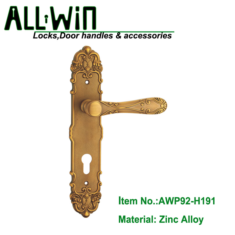 AWP92-H191 Dubai Ancient Anti-theft Door Lock on Plate