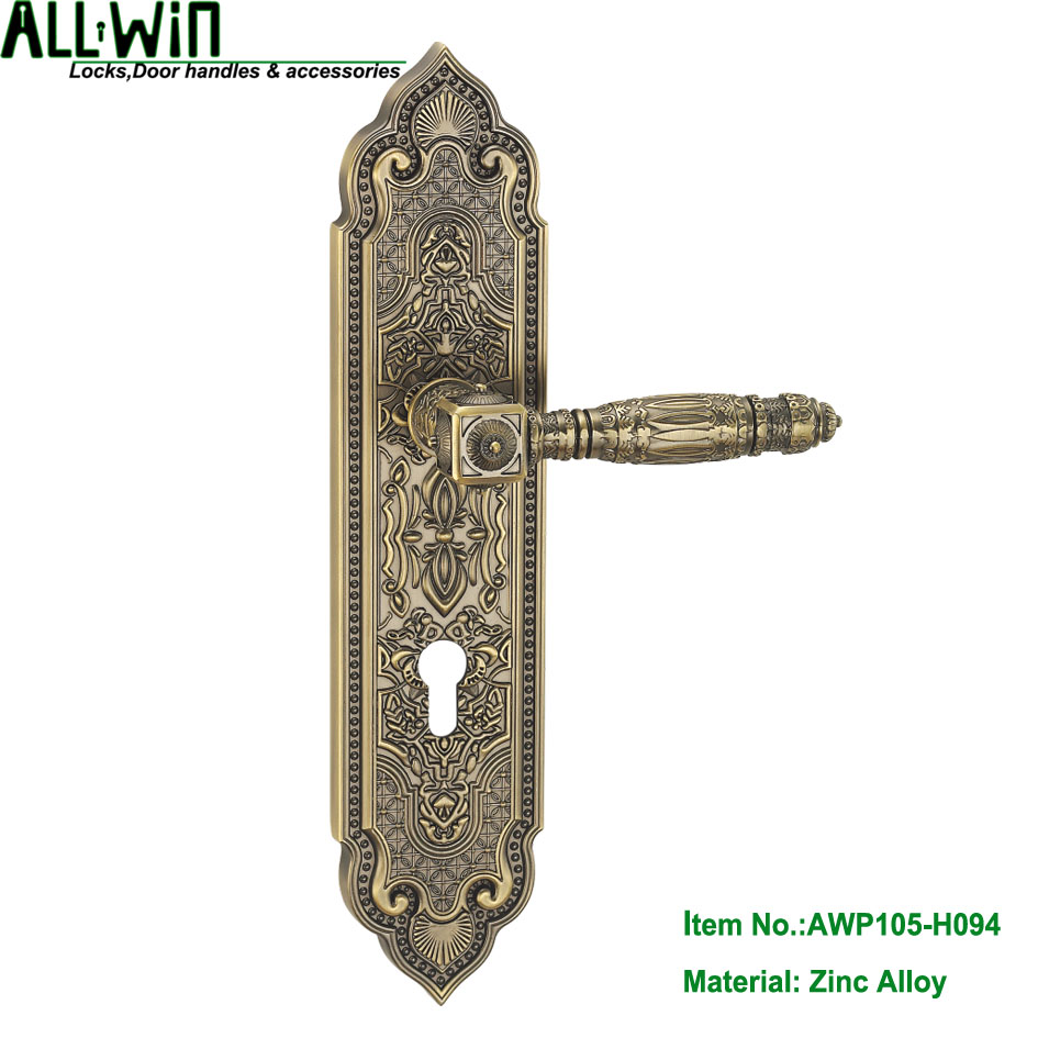 AWP105-H094 Pakistan High Quality Zinc Mortise Big Panel Lock Handle