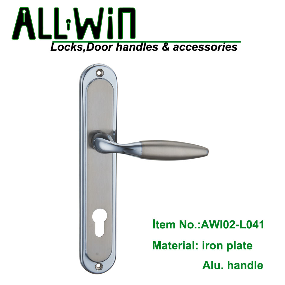 AWI02-L041 Ukraine Cheap Iron plate Door Handle