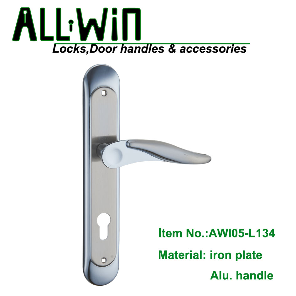 AWI05-L134 Iron plate aluminum Handle Door Lock made in china