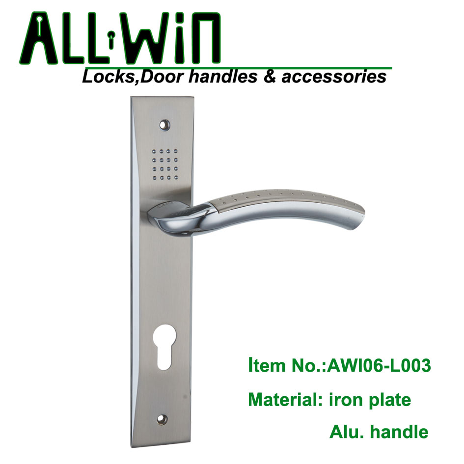 AWI06-L003 Iron plate aluminum Handle Door Lock Mid east