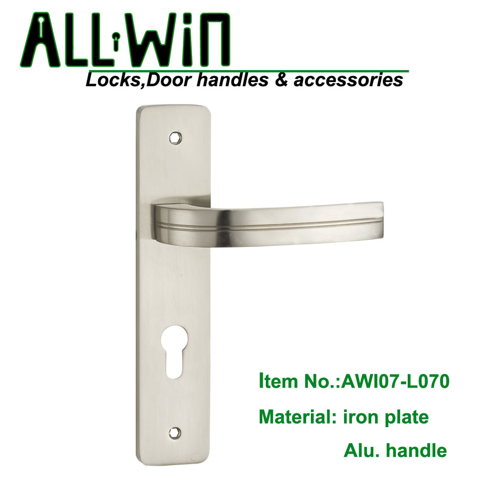AWI07-L070 Fresh Design Poland Iron plate aluminum Handle Door Lock