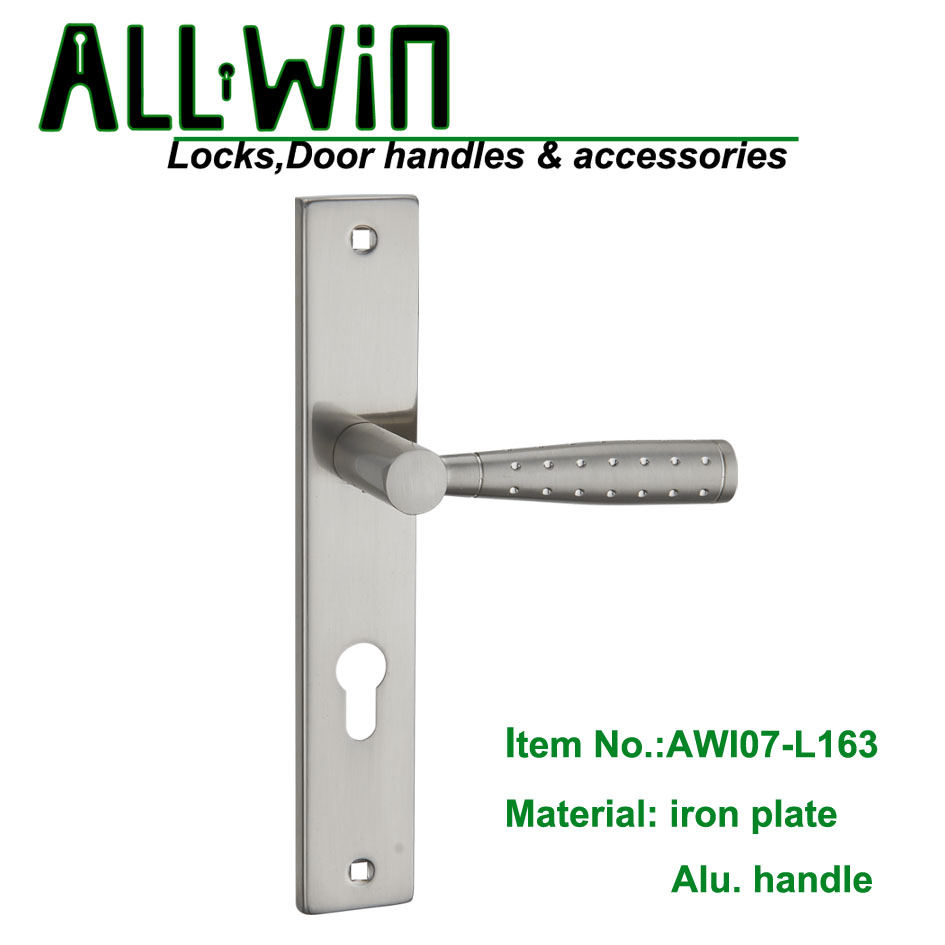 AWI07-L163 Iron plate aluminum Handle Door Lock Wenzhou Manufacturer
