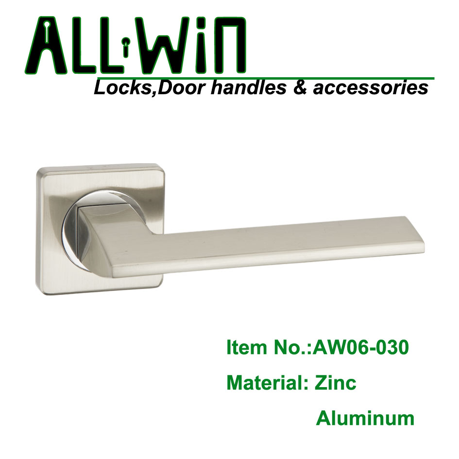 AW06-030 Aluminum modern door lever handle